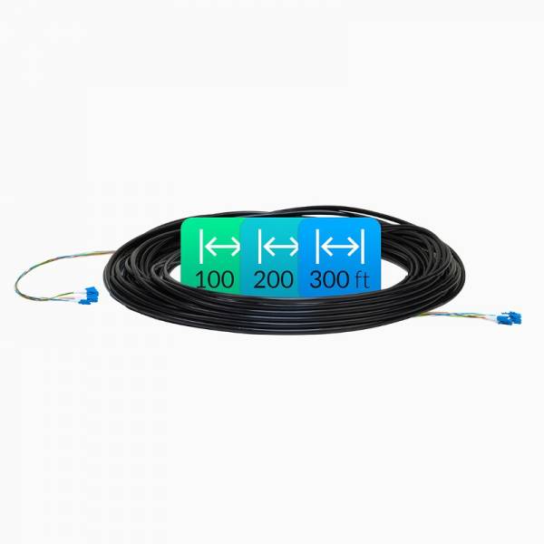 Ubiquiti optiskās šķiedras kabelis, vienmodu, 100ft