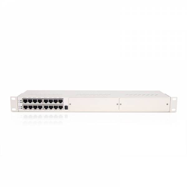 Ethernet pārsprieguma aizsargs 8P PoE 1U Gigabit 802.3 af/at