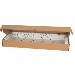 Komutācijas skapja plaukts 19" 1U, 270mm, pelēks