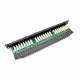 Patch panelis Cat6 UTP 24-Port RJ-45 19"1U ar plauktu