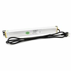 19" PDU sadales panelis ar 12 portiem (C13), EU spraudnis
