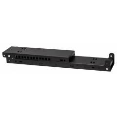 Tīkla iekārtu sienas plaukts 19" 2U, 330mm, melns