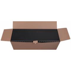 Komutācijas skapis 19" 3U+4U, 180mm, melns