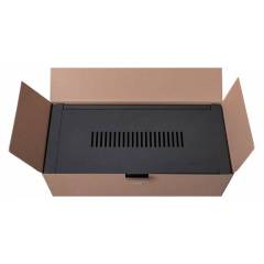 Komutācijas skapis 19" 3U, 180mm, melns