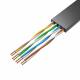 Plakanais Patch kabelis UTP Cat6 1.5 m melns