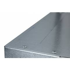 Zemapmetuma korpuss OMP4, balts, 400x400x120