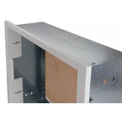 Zemapmetuma korpuss OMP4, balts, 400x400x120