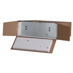 Zemapmetuma korpuss OMP4, balts, 400x400x120