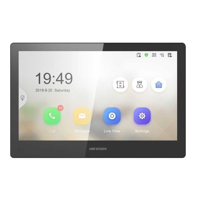 IP-video domofons ar 10" TFT LCD skārienekrānu DS-KH8520-WTE1