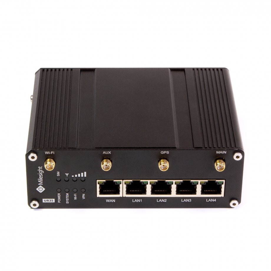 Milesight 4G Industrial Router UR35 Pro WiFi4 GPS PoE