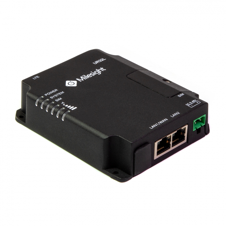 Milesight 4G industriālais rūteris UR32 Lite PoE