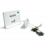 Alfa Wi-Fi 6E PCIe karte ar paneļa antenu