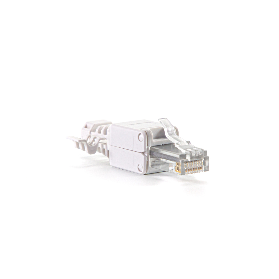 RJ45 pašiespīlēšanas spraudnis UTP Cat6A balts