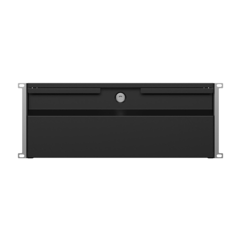 Komutācijas skapja atvilktne 19" 4U, 320mm, melna