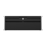 Komutācijas skapja atvilktne  19" 4U, 320mm, melna