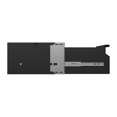 Komutācijas skapja atvilktne 19" 4U, 320mm, melna