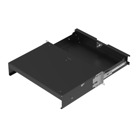 Komutācijas skapja atvilktne 19" 2U, 320mm, melna