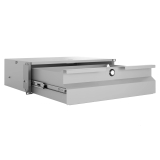 Komutācijas skapja atvilktne 19" 3U, 320mm, pelēka