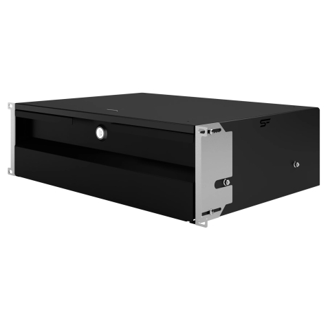 Komutācijas skapja atvilktne  19" 3U, 320mm, melna