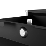 Komutācijas skapja atvilktne  19" 3U, 320mm, melna