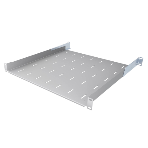 Komutācijas skapja plaukts 19" 1U, 450mm, pelēks