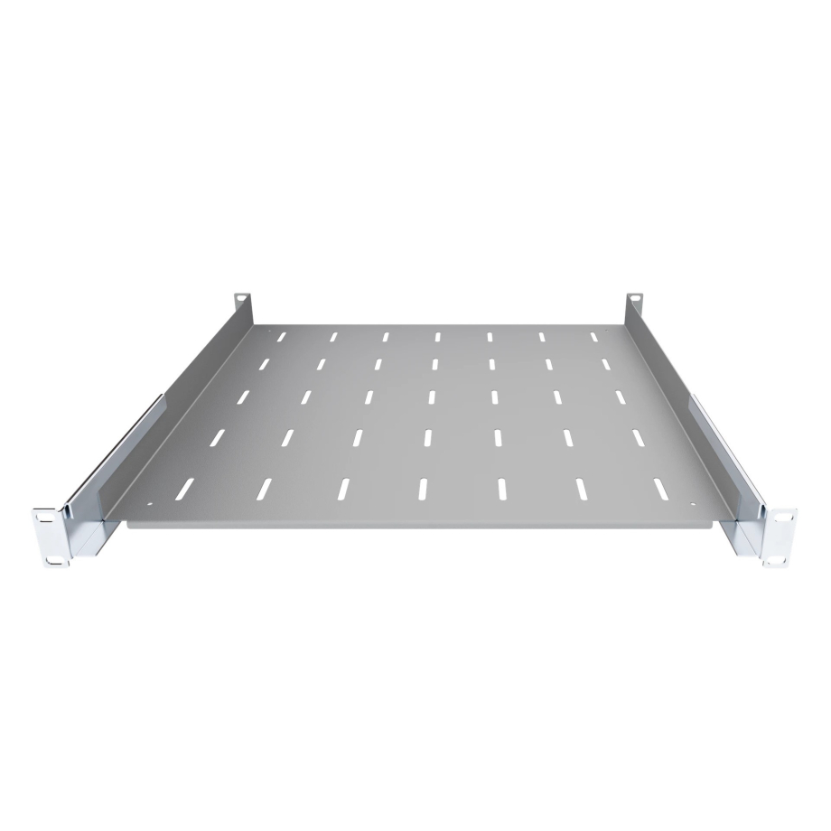 Komutācijas skapja plaukts 19" 1U, 450mm, pelēks