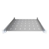 Komutācijas skapja plaukts 19" 1U, 450mm, pelēks