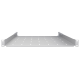 Komutācijas skapja plaukts 19" 1U, 450mm, pelēks