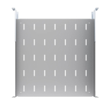 Komutācijas skapja plaukts 19" 1U, 450mm, pelēks