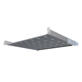 Komutācijas skapja plaukts 19" 1U, 450mm, pelēks
