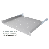 Komutācijas skapja plaukts 19" 1U, 450mm, pelēks