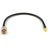 SMA Male / N Male 30cm koaksiālais kabelis — HF240 (LMR240 ekvivalents)