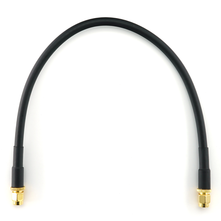 SMA Male / SMA Male 30cm koaksiālais kabelis — HF240 (LMR240 ekvivalents)