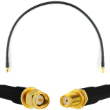 SMA Male / SMA Female 50cm koaksiālais kabelis — HF240 (LMR240 ekvivalents)