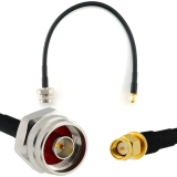 SMA Male / N Male Hex 30cm koaksiālais kabelis — HF240 (LMR240 ekvivalents)