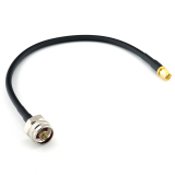 SMA Male / N Male Hex 30cm koaksiālais kabelis — HF240 (LMR240 ekvivalents)