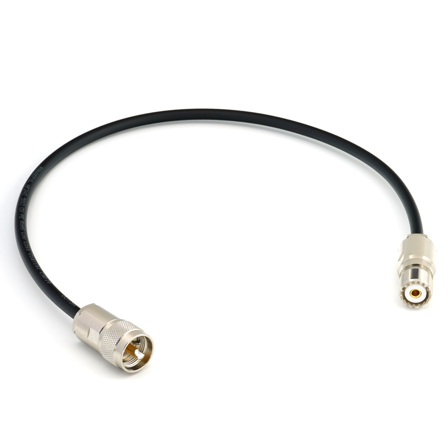 PL259 / SO239 50cm UHF koaksiālais kabelis CB radio — HF240 (LMR240 ekvivalents)