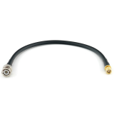 BNC Male / SMA Male 30cm koaksiālais kabelis — HF240 (LMR240 ekvivalents)