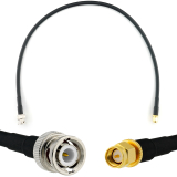 BNC Male / SMA Male 50cm koaksiālais kabelis — HF240 (LMR240 ekvivalents)