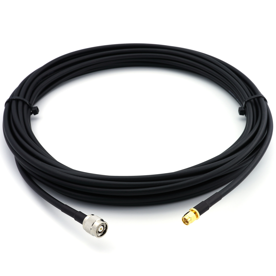 SMA Male / RP-TNC Male 50cm koaksiālais kabelis — HF240 (LMR240 ekvivalents)