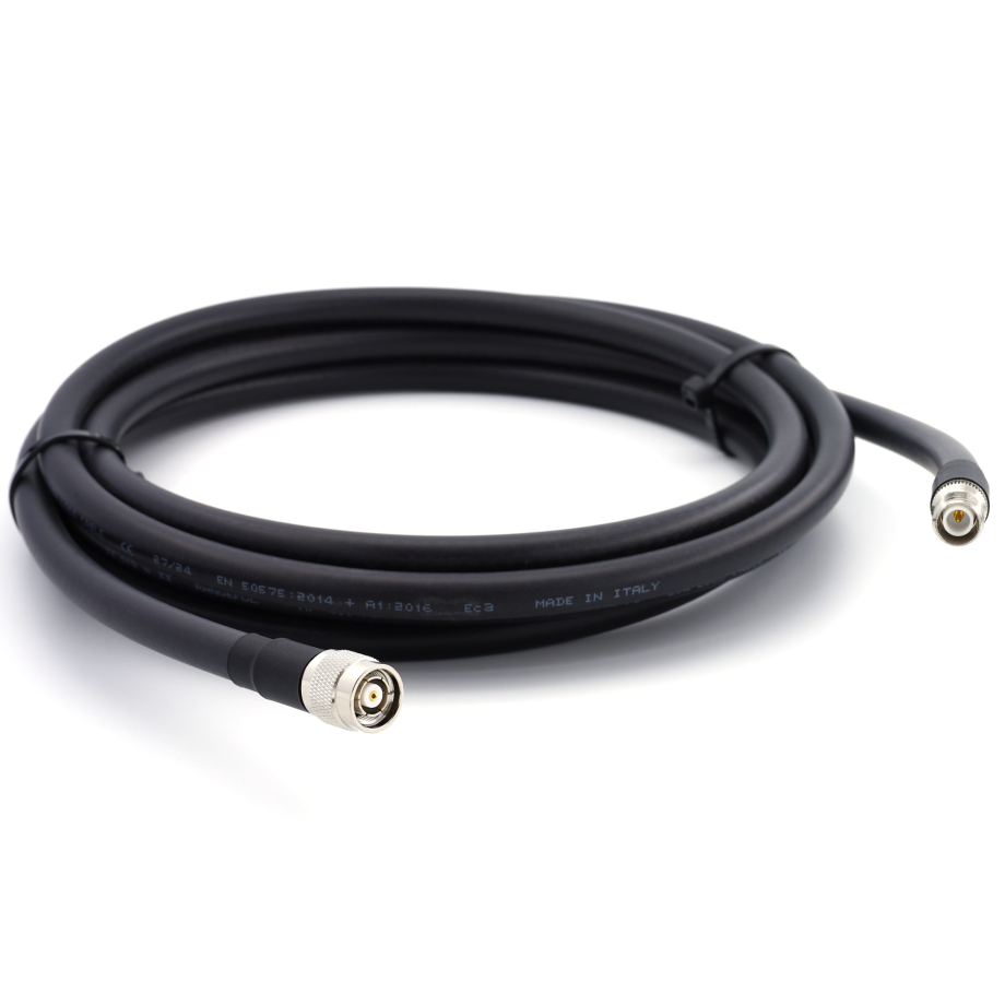 RP-TNC Male / RP-TNC Female 20m koaksiālais kabelis — elastīgs HF-400-UF (ekvivalents LMR400 UF UltraFlex)