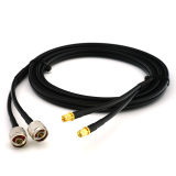 SMA Male / N Male 7m dubultais koaksiālais kabelis - HF240 (LMR240 ekvivalents)