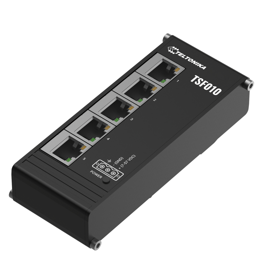 Teltonika TSF010 kompakts Ethernet komutators
