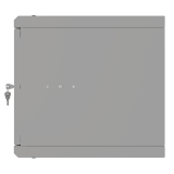 Komutācijas skapis 19" 6U, 350mm, metāla durvis, pelēks