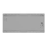 Komutācijas skapis 19" 4U, 450mm, metāla durvis, pelēks