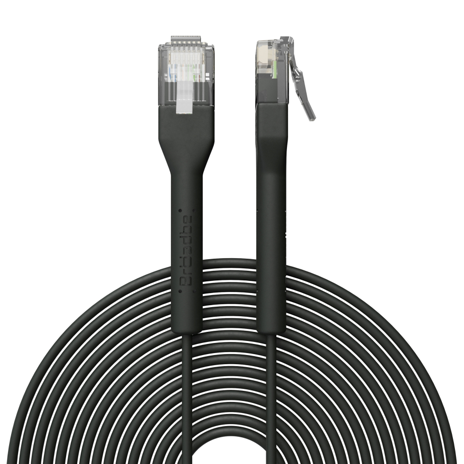 Broadbe plānais Patch kabelis 5G melns 5m