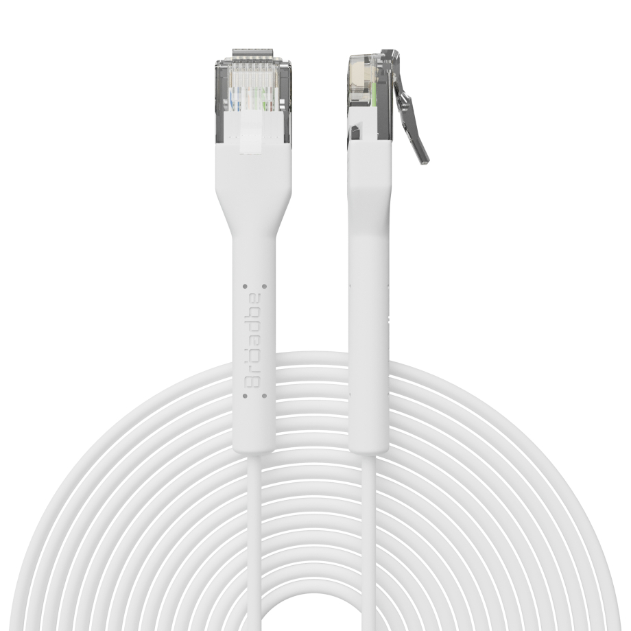 Broadbe plānais Patch kabelis 5G balts 5m