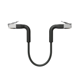 Broadbe plānais Patch kabelis 10G melns 0.1m