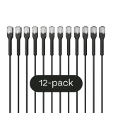 Broadbe plānais Patch kabelis 10G melns 0.3m 12 gab.