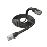 Broadbe plānais Patch kabelis 10G melns 0.3m 12 gab.